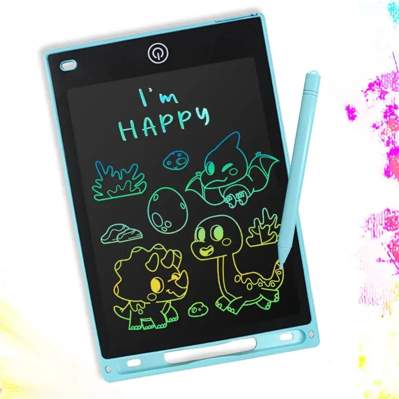 8.5 inch LCD writing tablet by Simples Market, blue frame with stylus for kids
