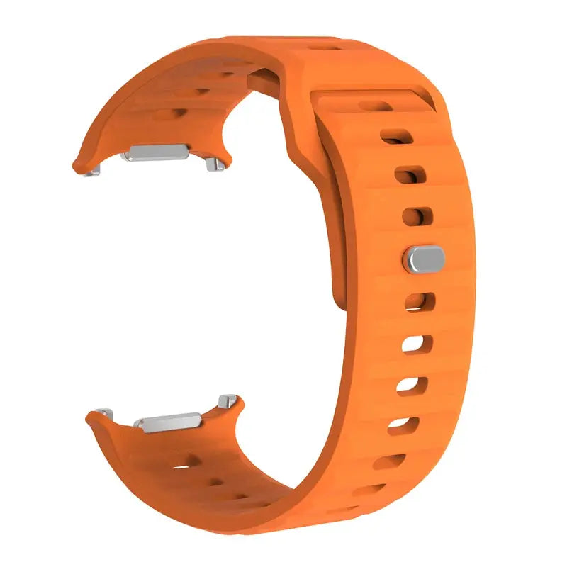 Marine Band silicone sport strap for Samsung Galaxy Watch Ultra 47mm, orange by Simples Market