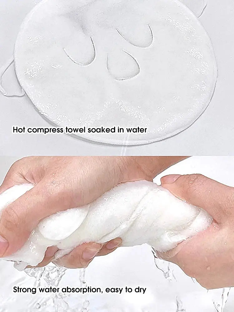 Hot And Cold Compress Face Towel With Soft Skin Friendly Fabric For Steam Heating And Wet Applications