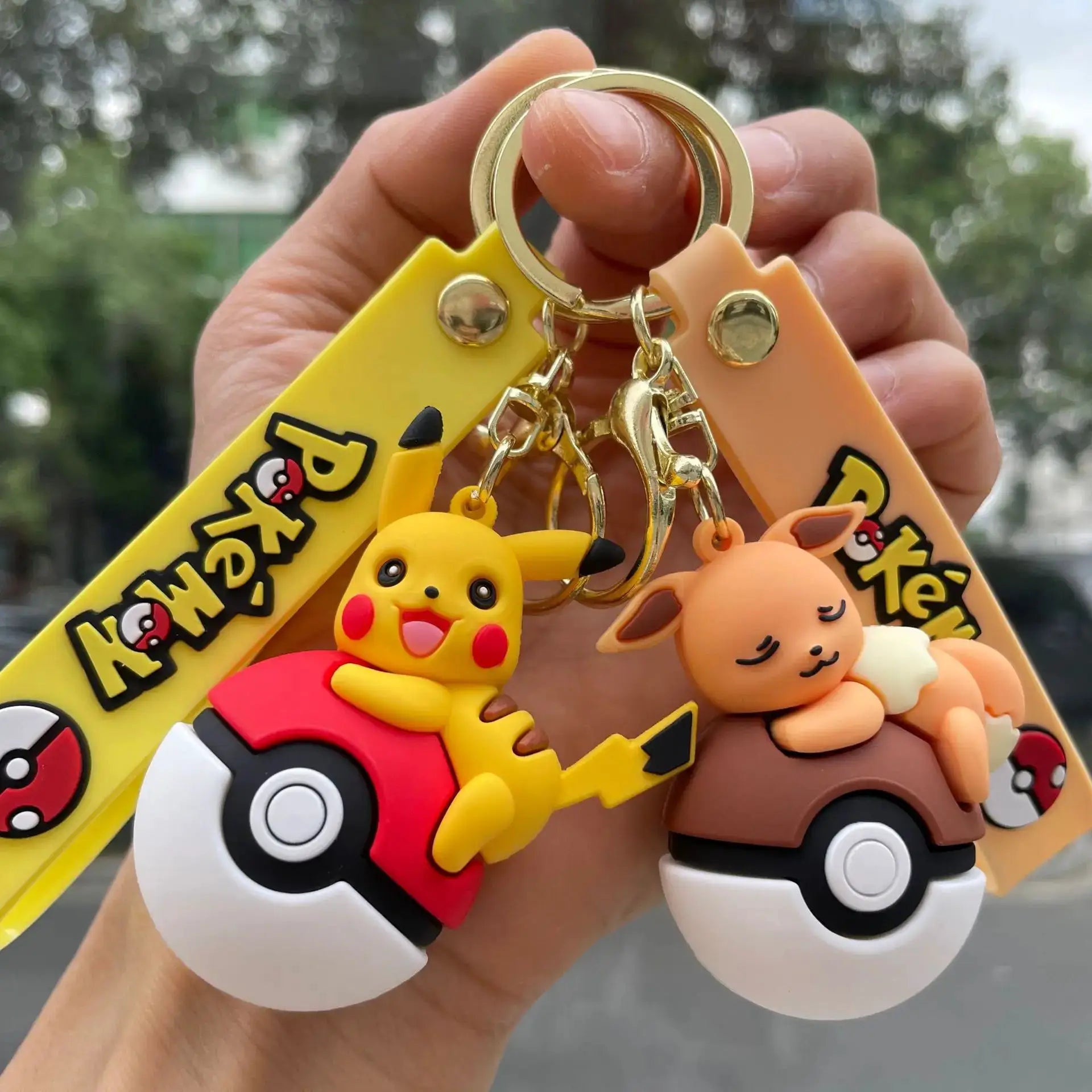 Poké Ball Pikachu Keychain Cute Pokémon Accessory For Men And Women Ideal Gift For Fans