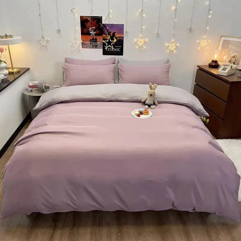 Bonenjoy duvet cover, dark gray, double/queen size bed cover