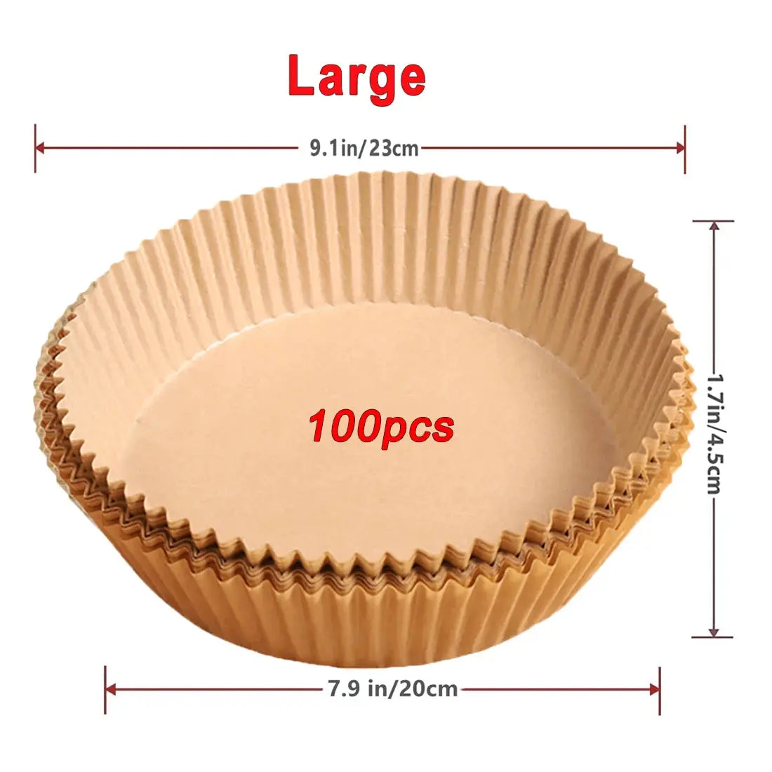50 100 Pcs Air Fryer Disposable Paper Nonstick Round Baking Papers Air Fryer Paper Liners Kitchen Accessories