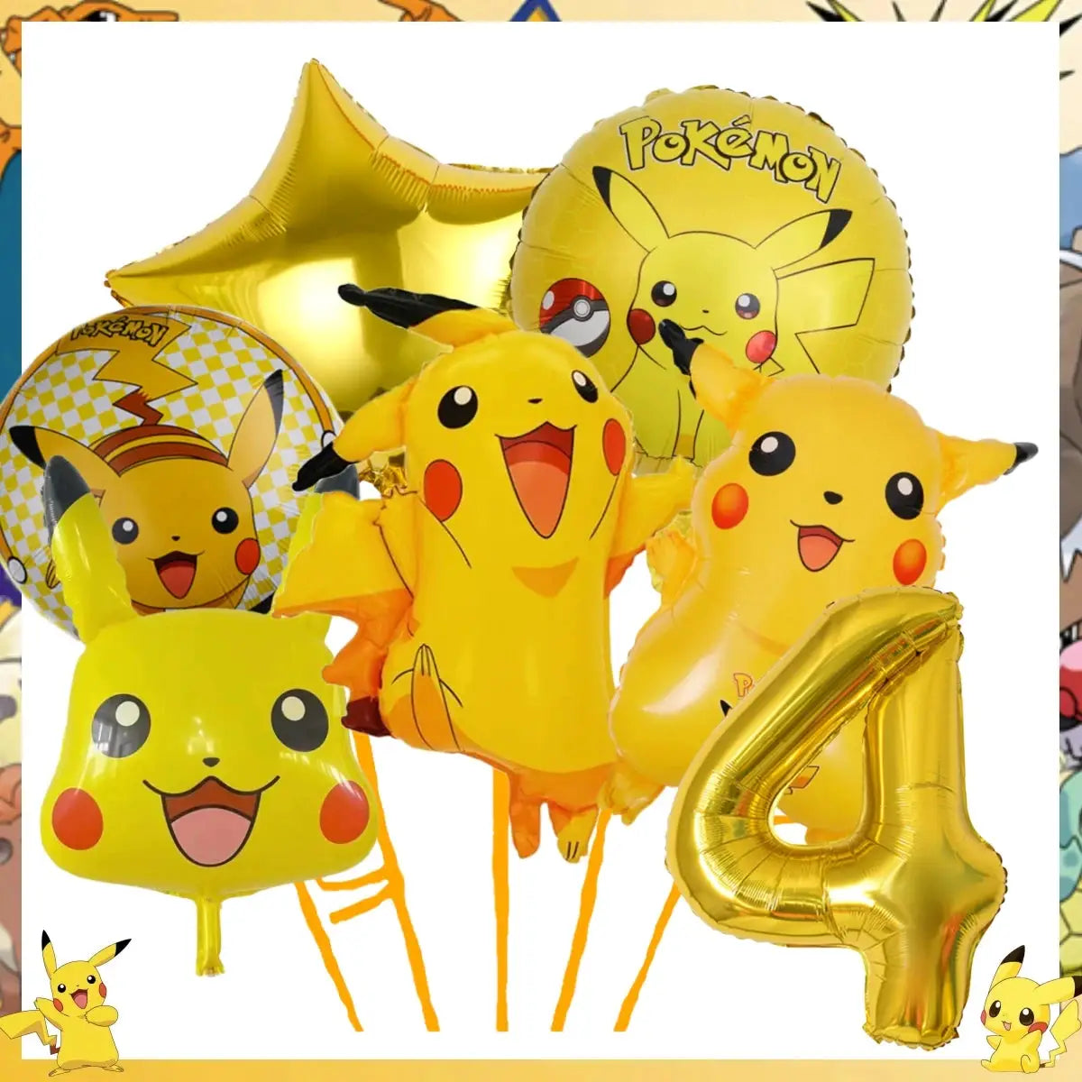 Pokemon Pikachu Birthday Party Decor Set Disposable Tableware Tablecloth Cups Plates Napkins Balloons Baby Shower Kids