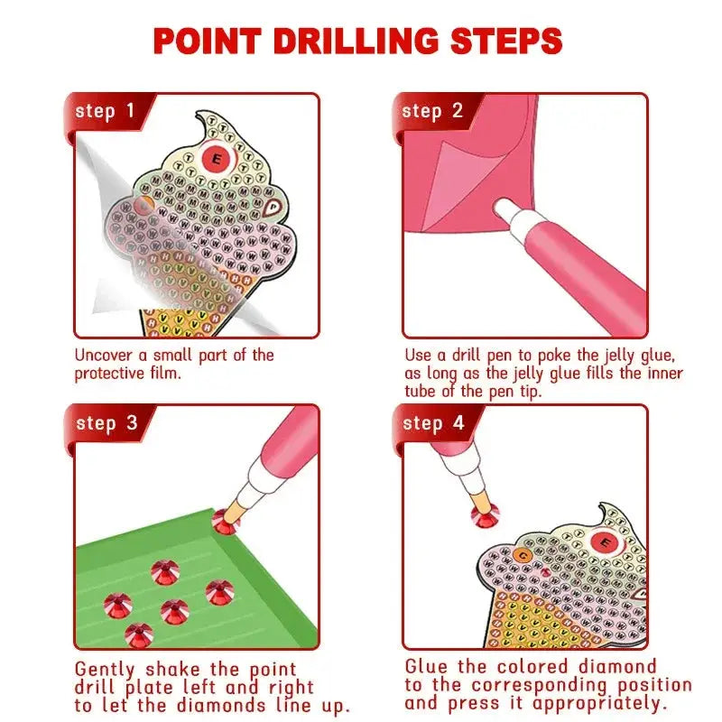 Round Frame Unicorn Diamond Painting Kit For Kids And Teens With Kitten Dinosaurs And Tigers Creative Diamond Art