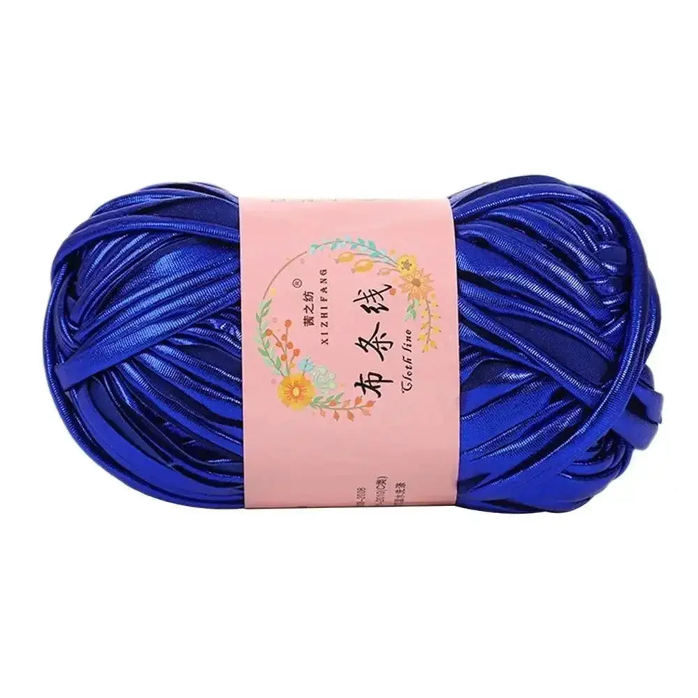 Imitation Leather Crochet Yarn With Magic Color Shine for DIY Sewing and Hand Knitting Ideal for Cushions and Home Decor