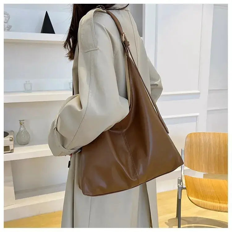 Homefish New Durable PU Structured Tote Bag For Women With Spacious Interior For Work And Everyday Use