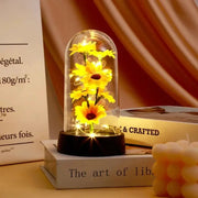 Small Sunflower Plastic Set Eternal Flower Gift For Graduation Mothers Day Valentines Day Birthday