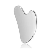 Dermaluxe Stainless Steel Gua Sha Scraper Massager For Face Neck And Body Ergonomic 304 Medical Grade Tool