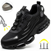 Indestructible Steel Toe Safety Shoes For Men With Slip Resistant And Abrasion Resistant Outsole Work Sneakers