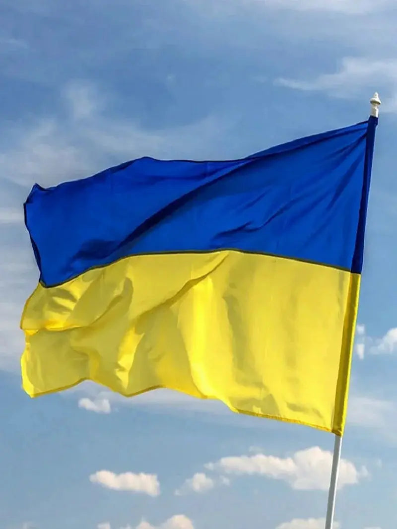 Ukraine Flag 90x150cm Polyester Banner For National Pride Decoration
