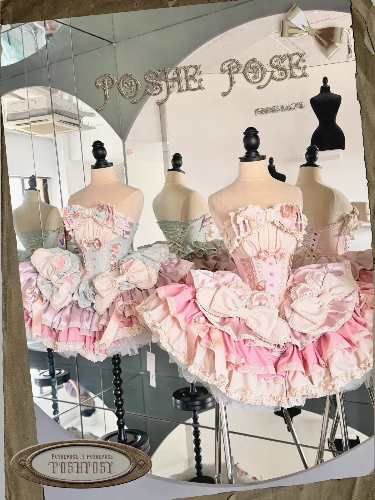 Girls Birthday Lolita Dress Tube Top Satin Bowknot Pettiskirt Mini