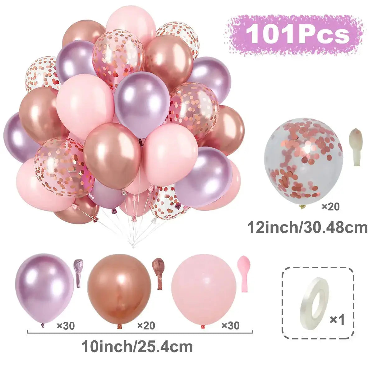 Metallic Pearl Latex Balloons Confetti Gold Set 31 36 37 51 101 Pcs For Birthday Weddings Baby Shower Decor