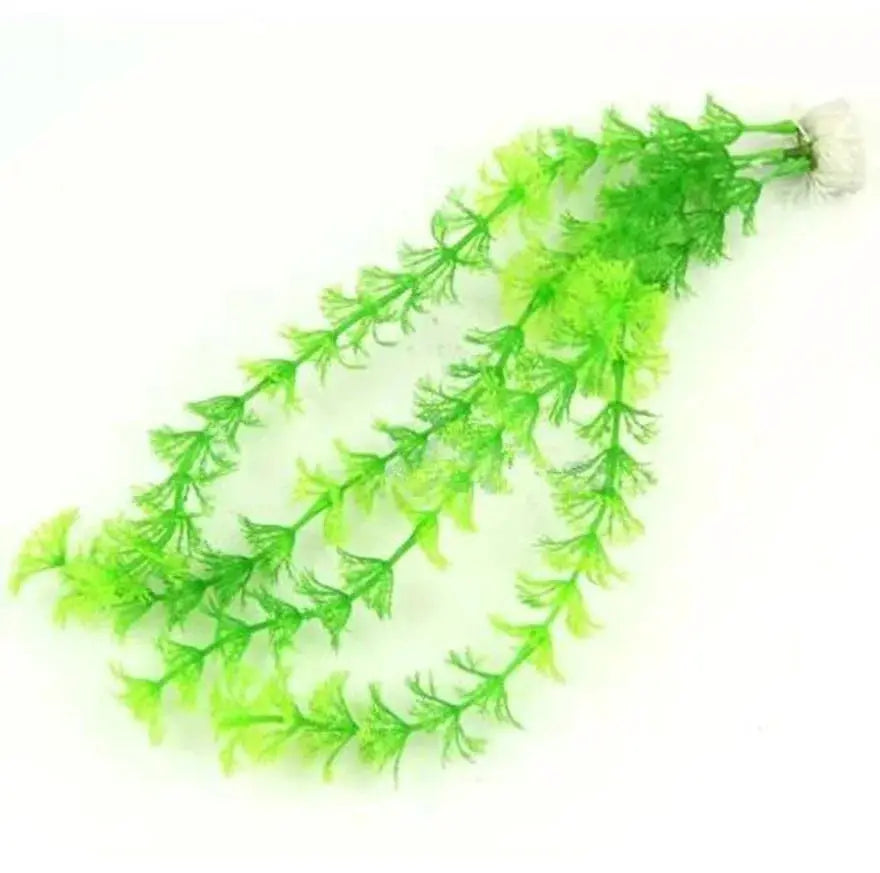 Artificial Green Grass Aquarium Plant Decor Water Weeds For Fish Tank Plastic Safe Silicone