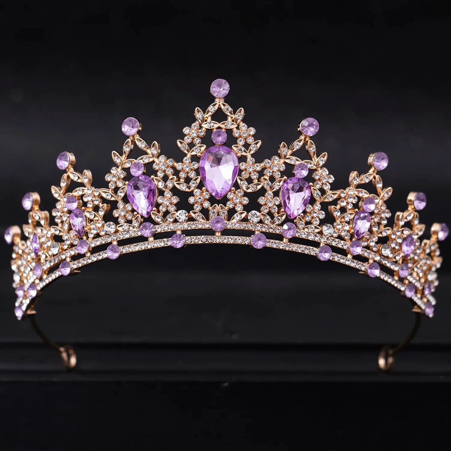 Crystal Wedding Tiara For Bride Silver Color Bridal Crown Diadem Veil Tiaras Hair Accessories Head Jewelry