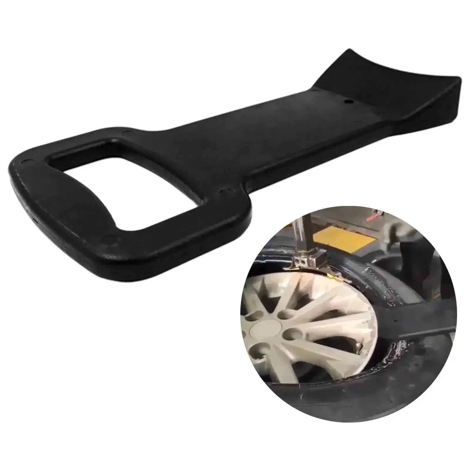 Simples Market tire bead pressing clamp for 17.5–24.5 inch tires; black tire mounting/demount tool