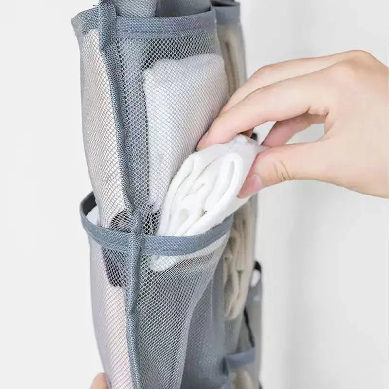 Double Sides Underwear Storage Hanging Bag Foldable Organizer For Dormitory Home Wardrobe Bras Socks