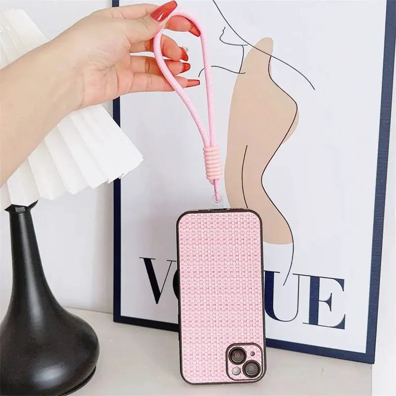 Mobile Phone Lanyard Strap With Patch Attachment For Secure Phone Case Rope Keychain And Hanging Chain