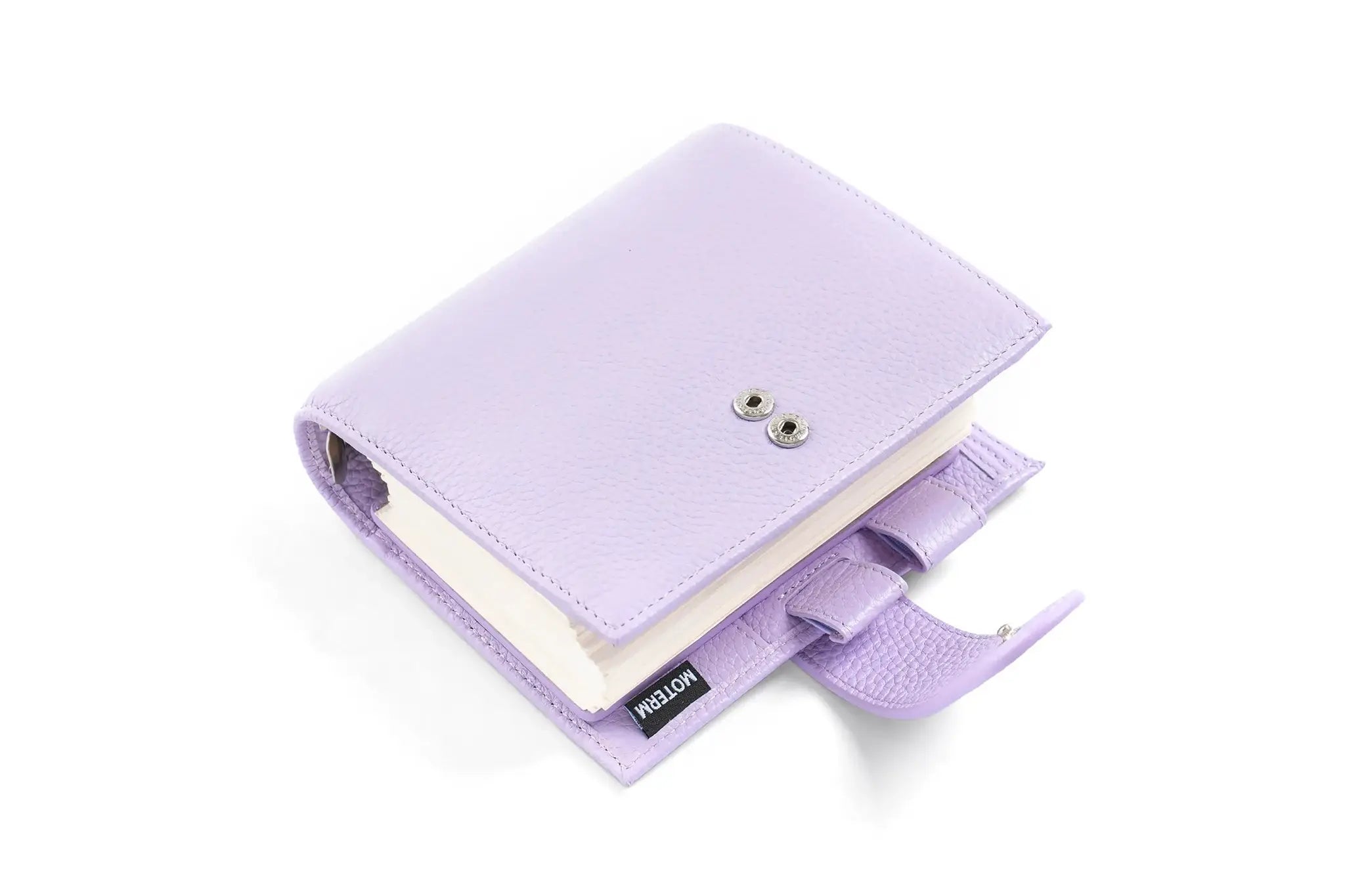 Simples Market Moterm Luxe 2.0 pocket planner in lavender pebble leather with 30mm rings.