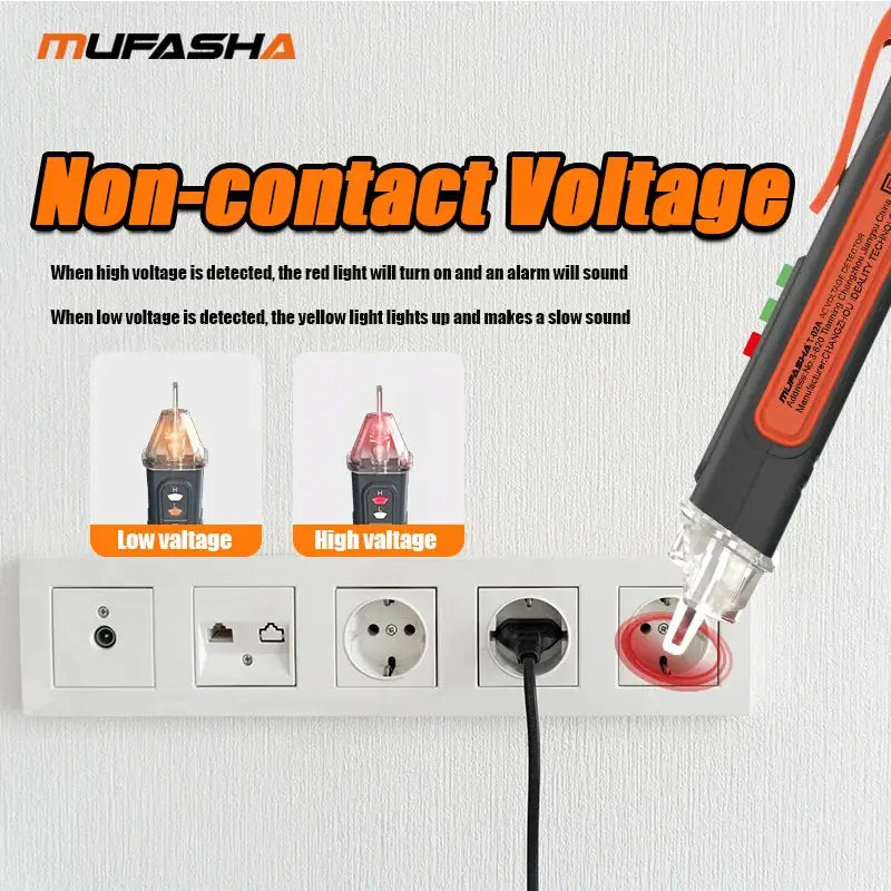 Mufasha Non Contact Voltage Detector Electrical Pen AC Voltage Tester And Breakpoint Finder 12 To 1000V