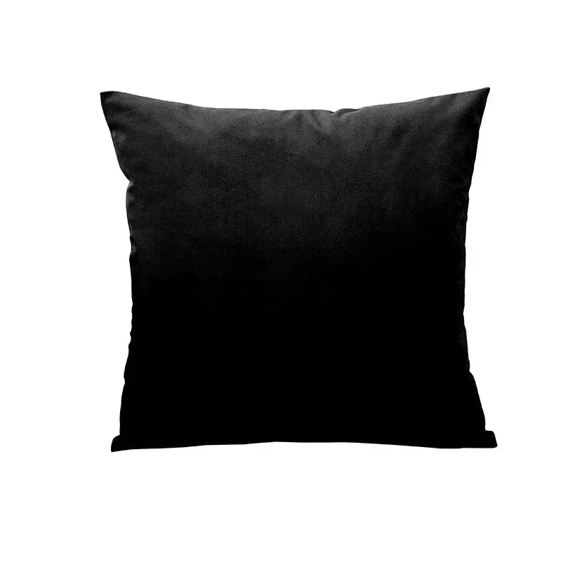 Velvet cushion cover 45x45 cm, black, Simples Market