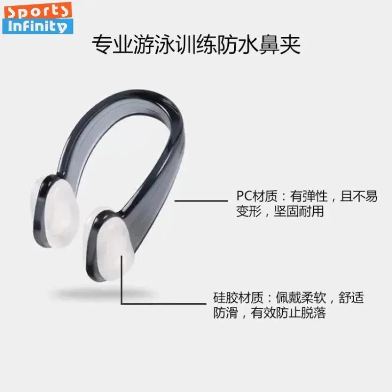 Professional Waterproof Anti Slip Silicone Swimming Nose Clip For Diving Nose Protection Accessories