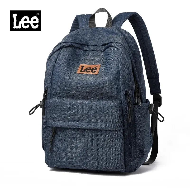 Lee lightweight 16-inch laptop backpack, blue Oxford fabric with multiple pockets