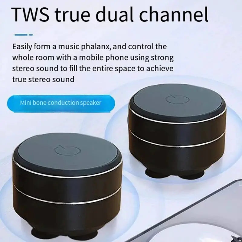 Pulse Wave Bone Conduction Wireless Speaker With Wearable Loop For Enhanced Bass And True TWS HiFi Sound