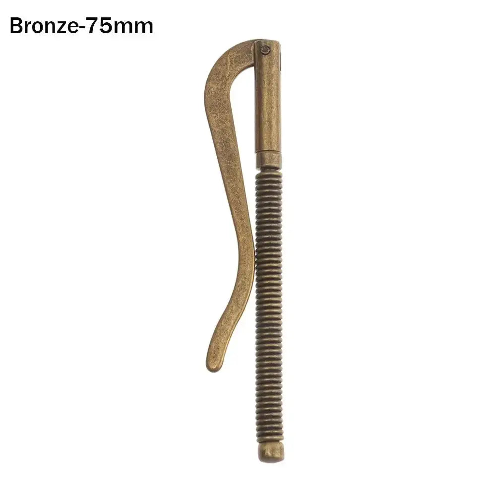 Money clip in bronze metal with spring clamp, 75mm, Simples Market
