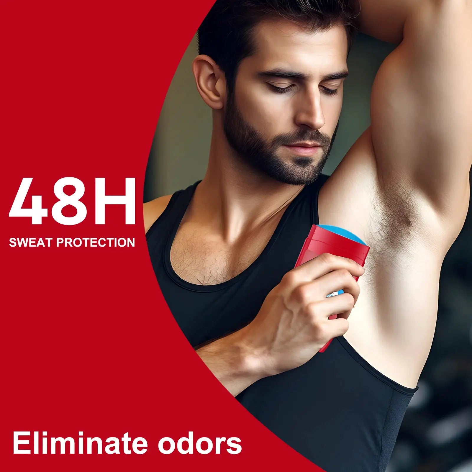 Men's aluminum-free deodorant by Simples Market with sandalwood cedarwood scent, 85g