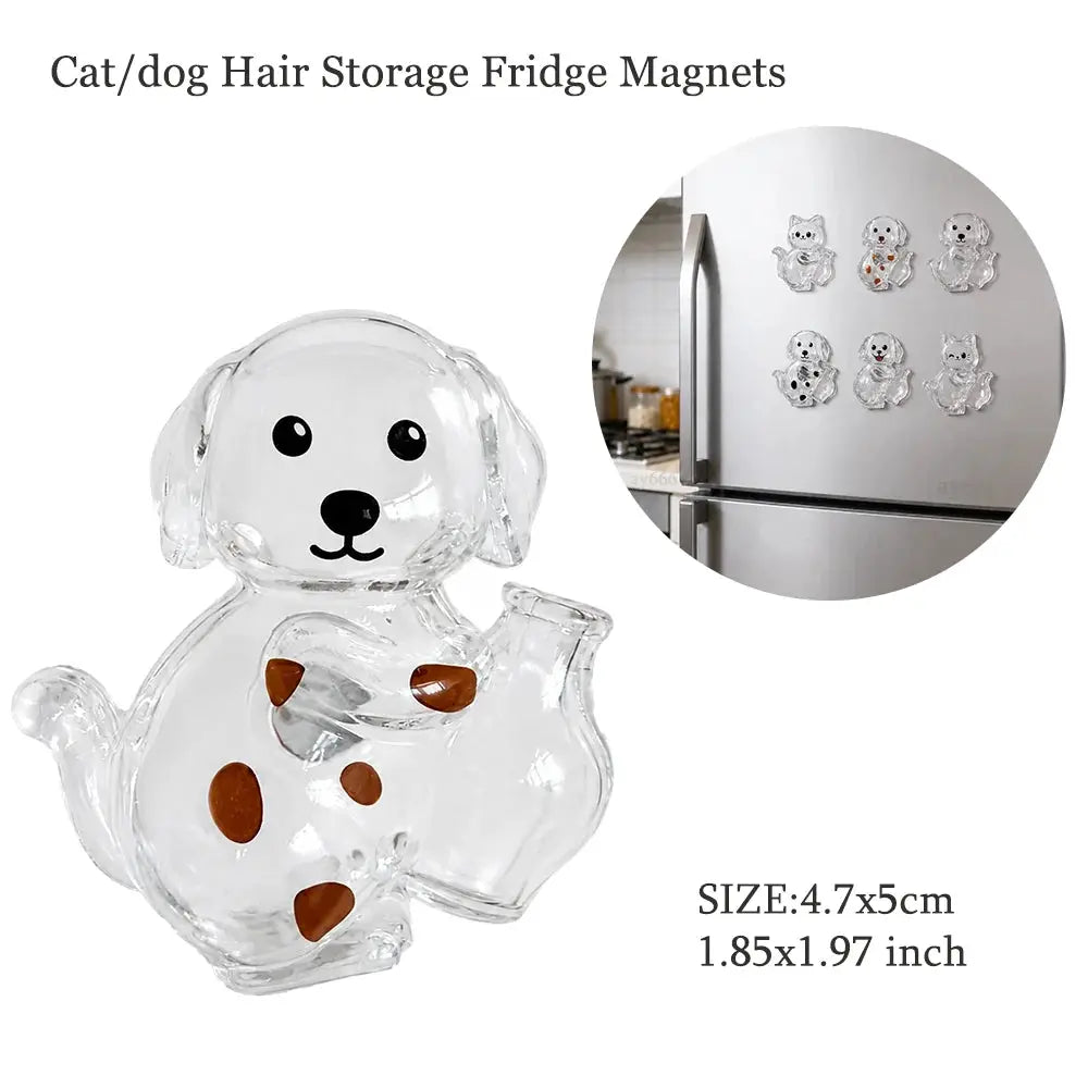 Dog Hair Storage Keychain Transparent Dog Cat Shape Memorial Pendant Handmade Resin Pet Keepsake Gift