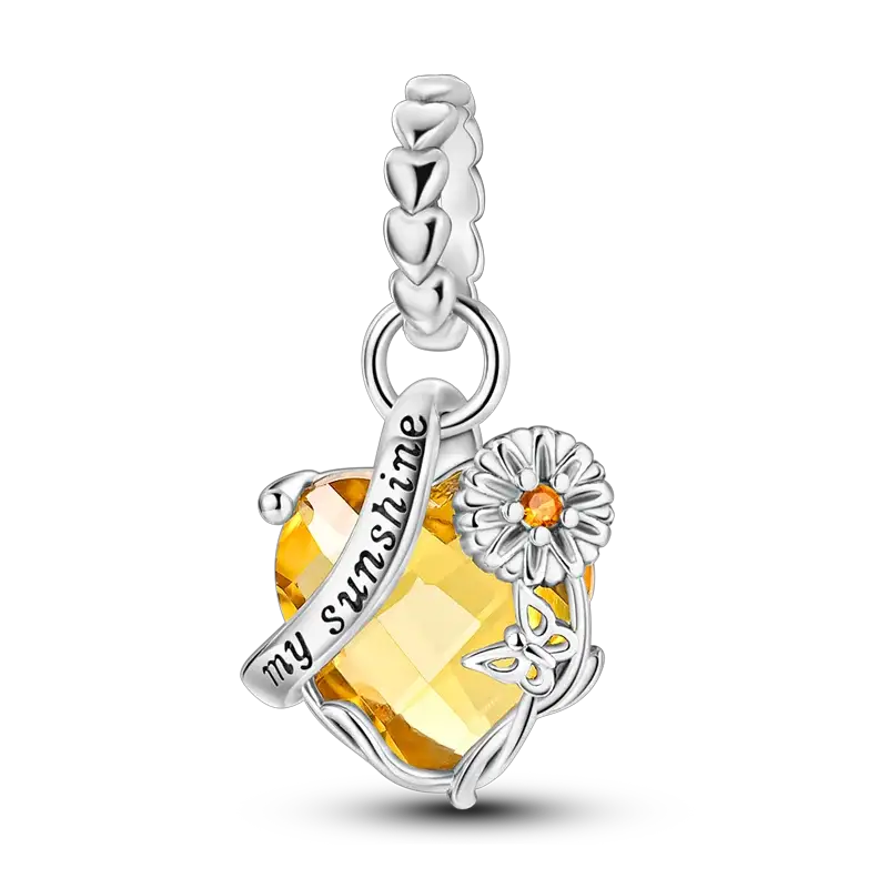 New 925 Sterling Silver Charms Beads Pendants Tree of Life Turtle Gemstone Sunflower for Women Bracelet Jewelry Gift