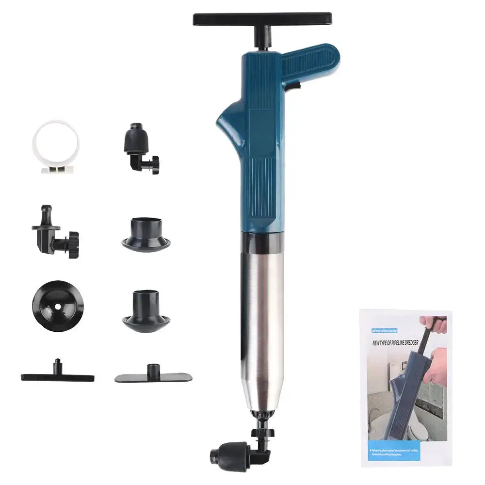 High Pressure Toilet Plunger Air Drain Blaster For Clogs And Sewer Pipes Unblocker