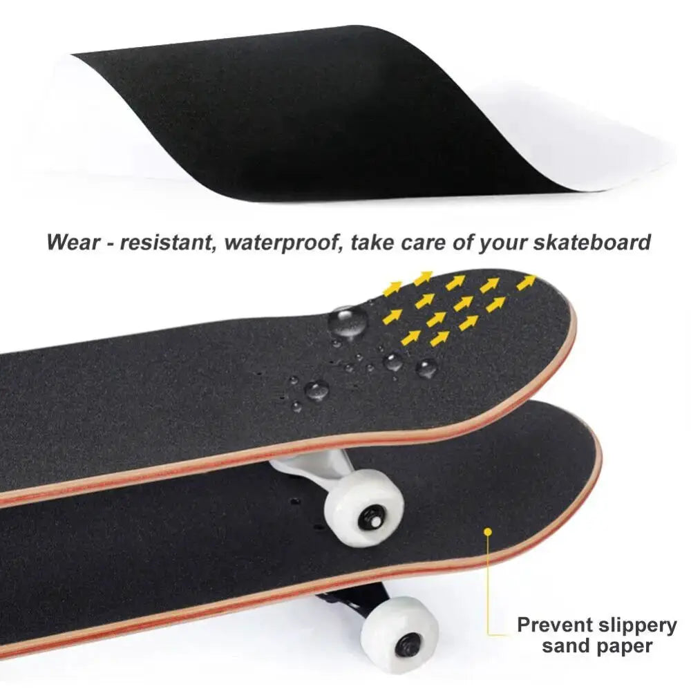Skateboard Deck Sandpaper Grip Tape for Skating Boards and Longboards Pro Griptape Sticker