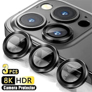 NovaGuard 3 Pack Camera Lens Glass Protectors For iPhone 11 12 13 14 15 16 Pro Max Mini Plus Crystal Clear Protection