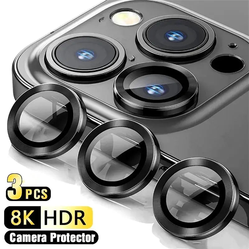 NovaGuard 3 Pack Camera Lens Glass Protectors For iPhone 11 12 13 14 15 16 Pro Max Mini Plus Crystal Clear Protection