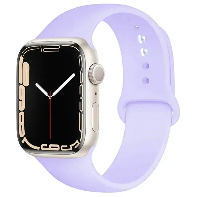 Silicone Band For Apple Watch straps 49mm 40mm 44 mm 45mm 46mm 42mm 41mm 38mm sports bracelet iWatch series 10 9 8 3 SE ultra 2