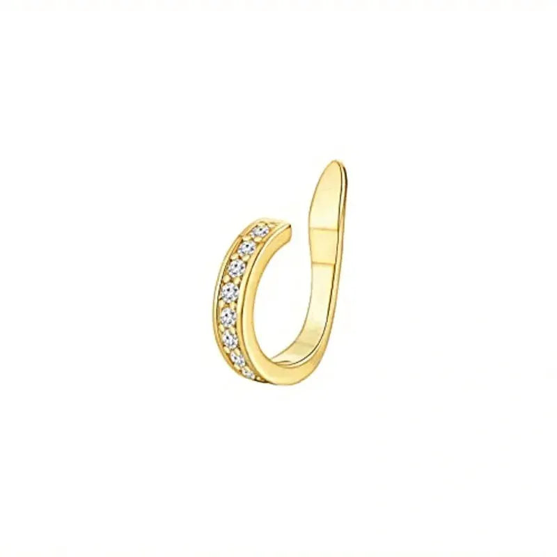 Cute Metal Leaf Earcuff Clip On Earring For Women And Girls No Piercing Cartilage Earring