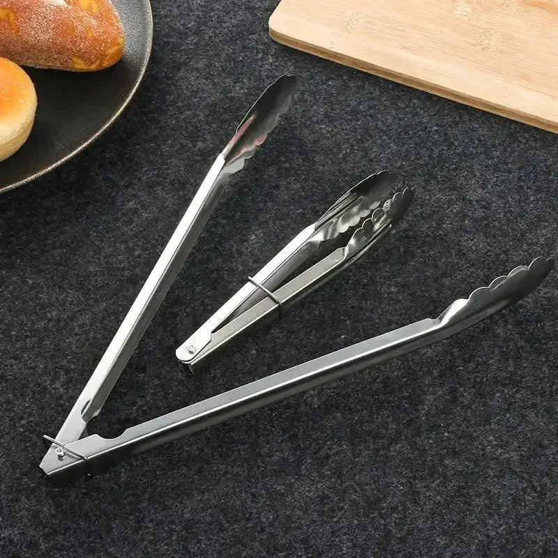 ChefPro Stainless Steel Kitchen Tongs With Sliding Rod Design For Easy Gripping And Grilling