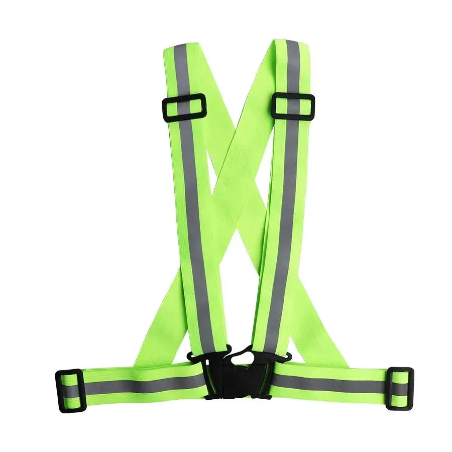 Adjustable Lightweight Reflective Vest for Night Walking and Biking Safety Gear Waterproof Vest with Straps