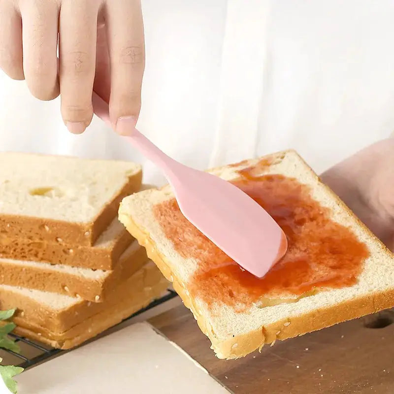 Silicone Cream Spatula Non Stick Heat Resistant Kitchen Baking Tool For Cakes And Desserts Flexible Cooking Utensil