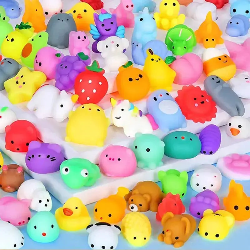20Pcs Mini Cute Cartoon Animal Stress Relief Toys For Boys And Girls Party Favors Piñata Fillers Carnival Prizes
