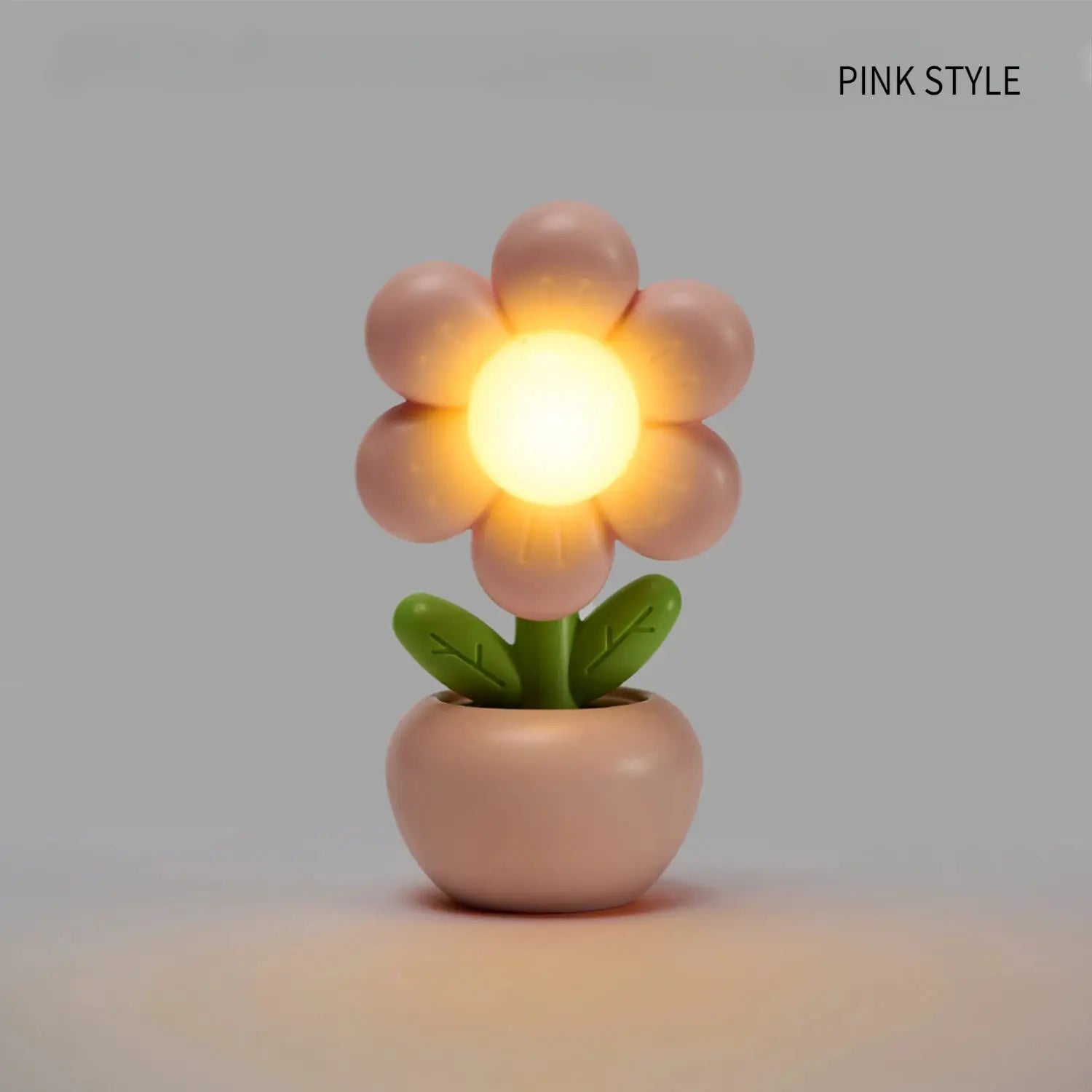 FloraGlow Mini LED Floral Potted Night Light Soft Glowing Flower For Cozy Bedroom And Desk Ambience