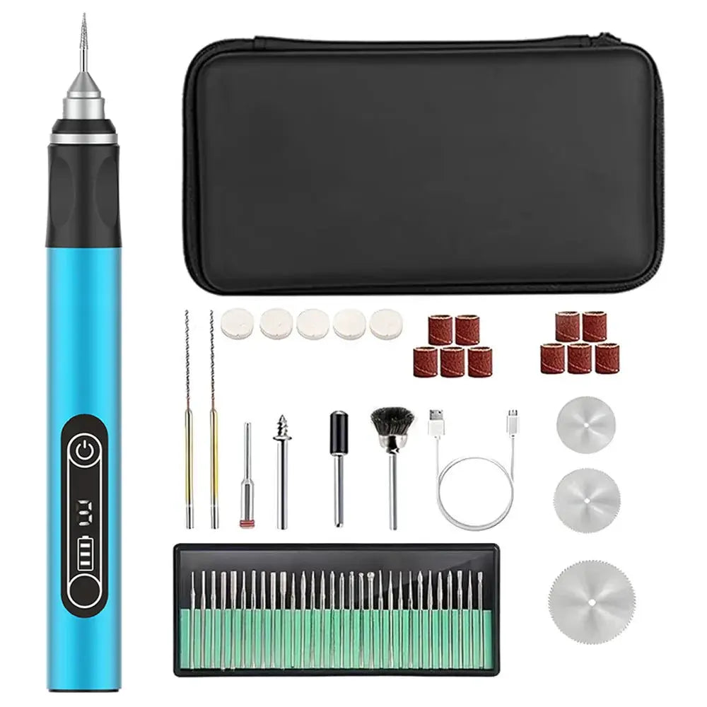 JANGKLIFE USB Cordless Rotary Tool Kit Engraving Pen For Jewelry Metal Glass Wood DIY Mini Wireless Drill