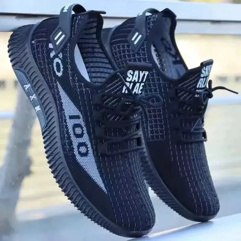 2026 Breathable Air Mesh Sneakers For Men Lightweight Casual Sport Shoes With Woven Construction And Deodorant Lining