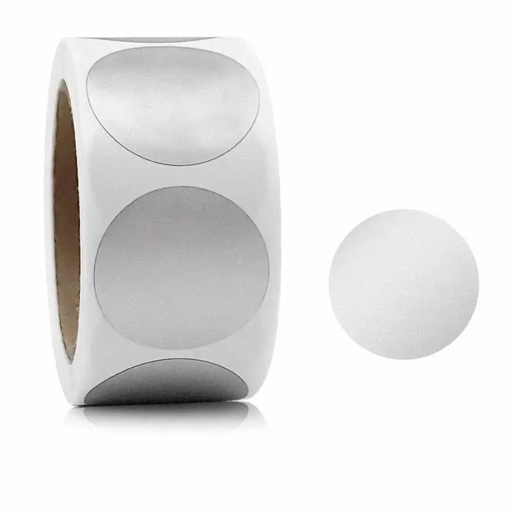 Waterproof Scratch Stickers 2.5 cm 1 Inch 300 Pieces Roll For Promotions Lottery Games Hidden Information Fun Learning