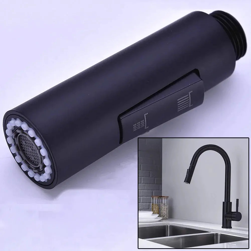 Simples Market replacement black 2-mode pull-out faucet aerator spray head