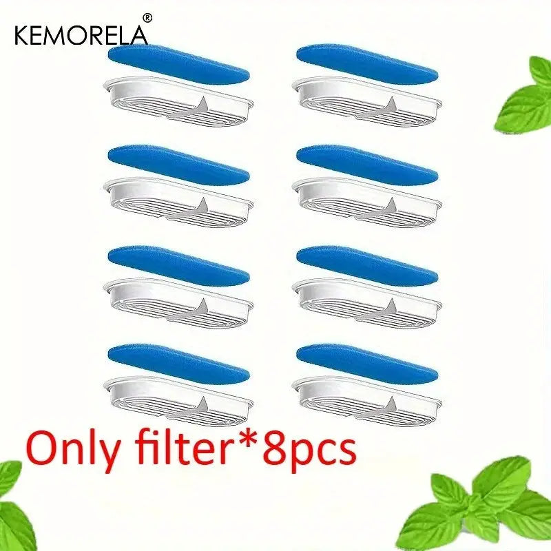 8 To 12 Pack Activated Carbon Cat Water Dispenser Filters Traps Impurities And Improves Water Taste For Pets