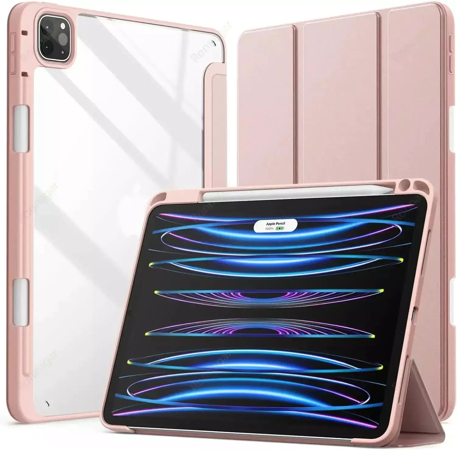 All iPad Models Smart Case With Auto Wake Sleep For Air And Pro Series 2013 Through 2026 Protection Shockproof Dustproof