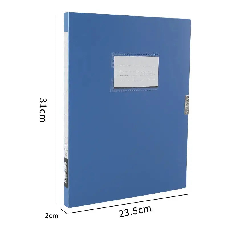 A4 storage file box by Simples Market, blue plastic archive case with lid for documents