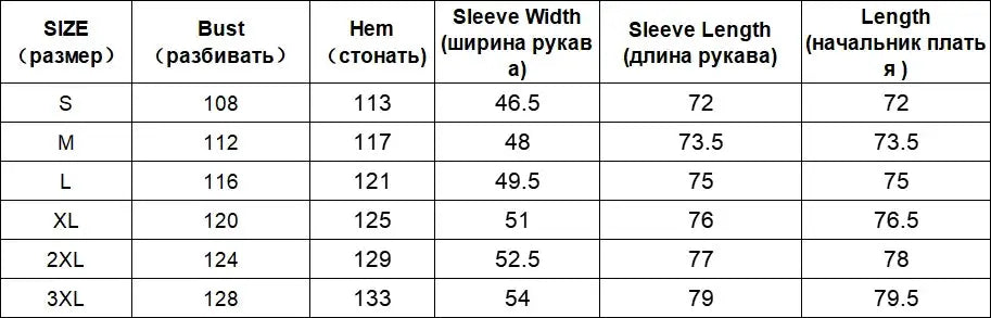 CHIC VEN women's lace-up shirt size chart with bust, hem, sleeve width, sleeve length, length (S–3XL).